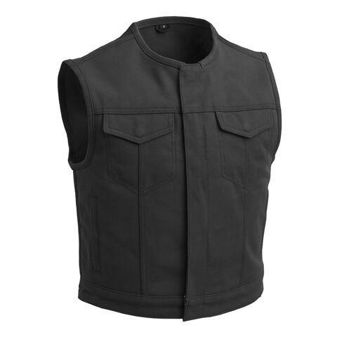 First Manufacturing Lowside Canvas Vest Black / LG [Open Box]