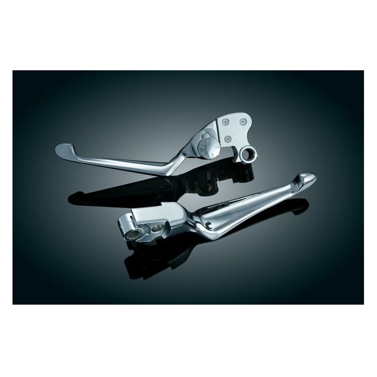 Kuryakyn Boss Blades Brake And Adjustable Clutch Lever For Harley 1996-2017 Chrome [Open Box]