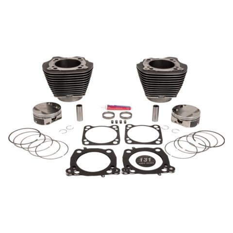 S&S Cycle 131" Big Bore Stroker Cylinder & Piston Kits For Harley Milwaukee Eight 2017-2026