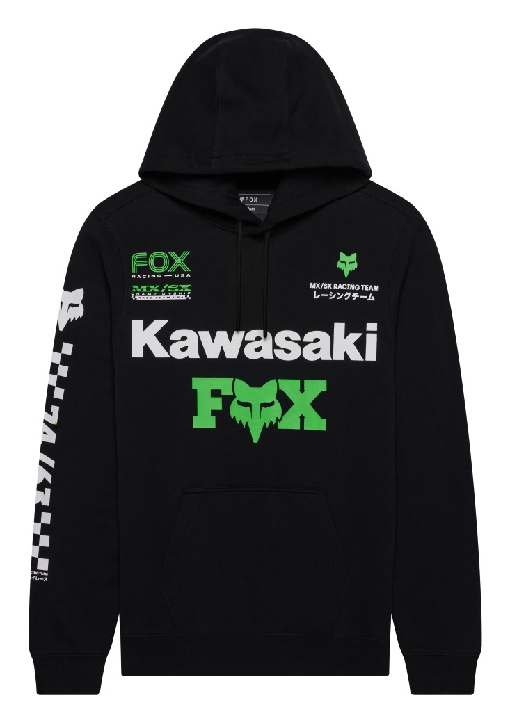 Fox Racing Kawasaki Fleece Pullover Hoody - RevZilla
