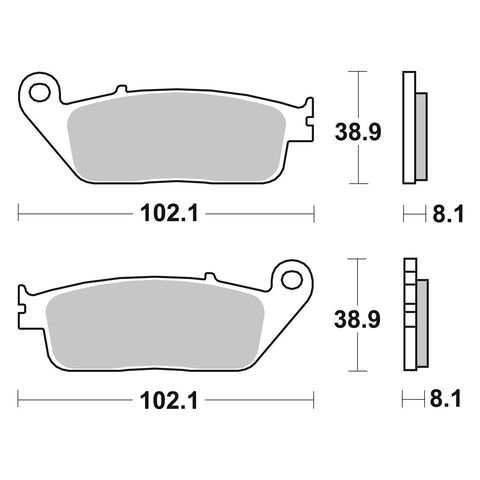 SBS HS Sintered Front Brake Pads 627HS [Open Box]