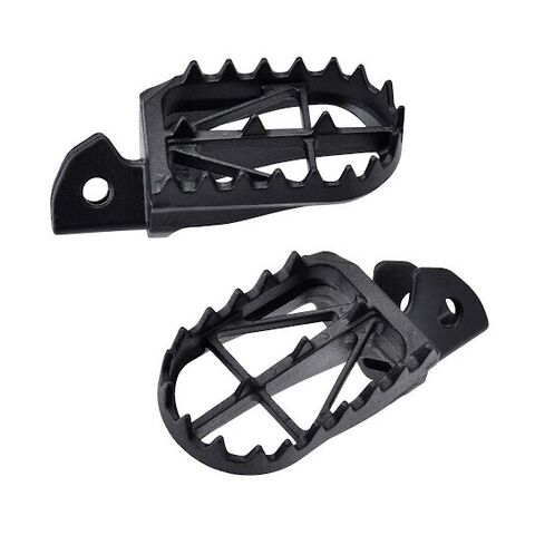 DRC Wide Steel Footpegs Honda CRF125F / CRF125F Big Wheel 2019-2026 Black [Open Box]