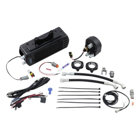 UltraCool Side Mount Oil Cooler Kit For Harley Air Cooled Touring 2009-2016