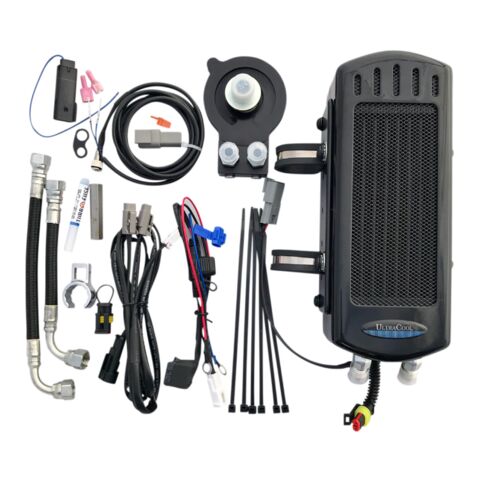 UltraCool Side Mount Oil Cooler Kit For Harley Softail 2018-2026
