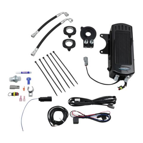 UltraCool Side Mount Oil Cooler Kit For Harley Oil Cooled Touring 2017-2025