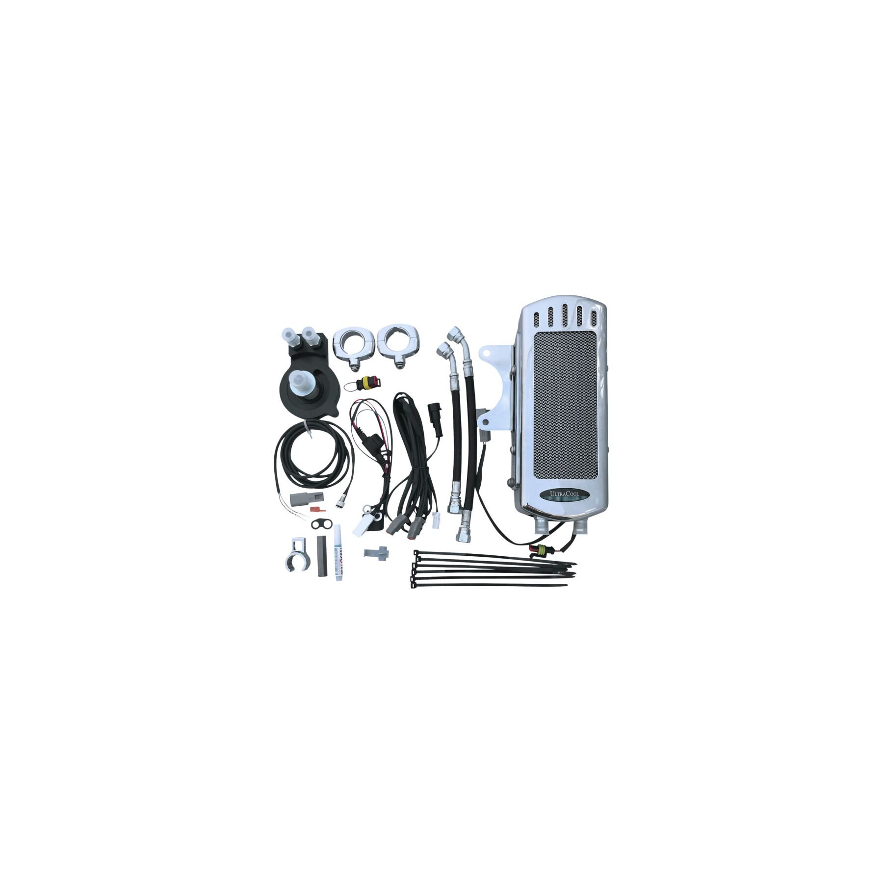 UltraCool Side Mount Oil Cooler Kit For Harley Sportster 2004-2022