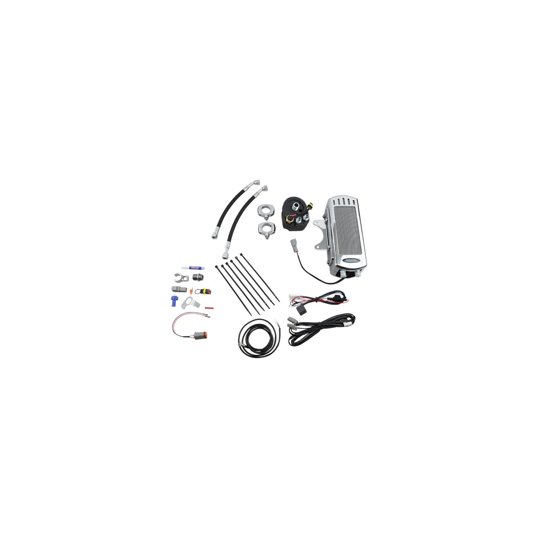 UltraCool Side Mount Oil Cooler Kit For Harley FXR / Touring 1984-2000