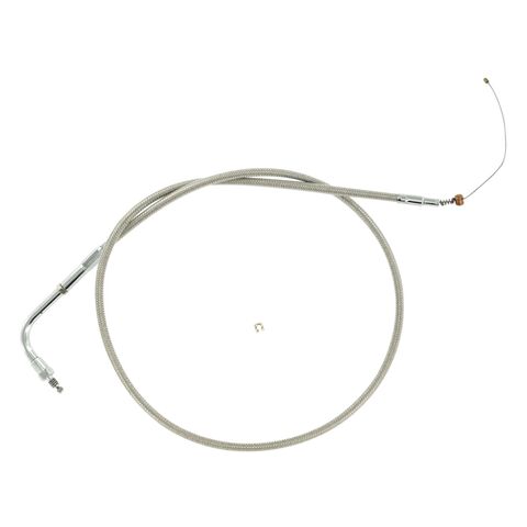 Barnett Stainless Steel Idle Cable For Harley Softail / Dyna 1990-1995 Stock [Open Box]
