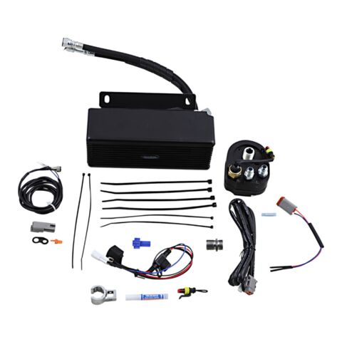 UltraCool Below Regulator Mount Oil Cooler Kit For Harley Touring With S&S T-Series Engines 2009-2016