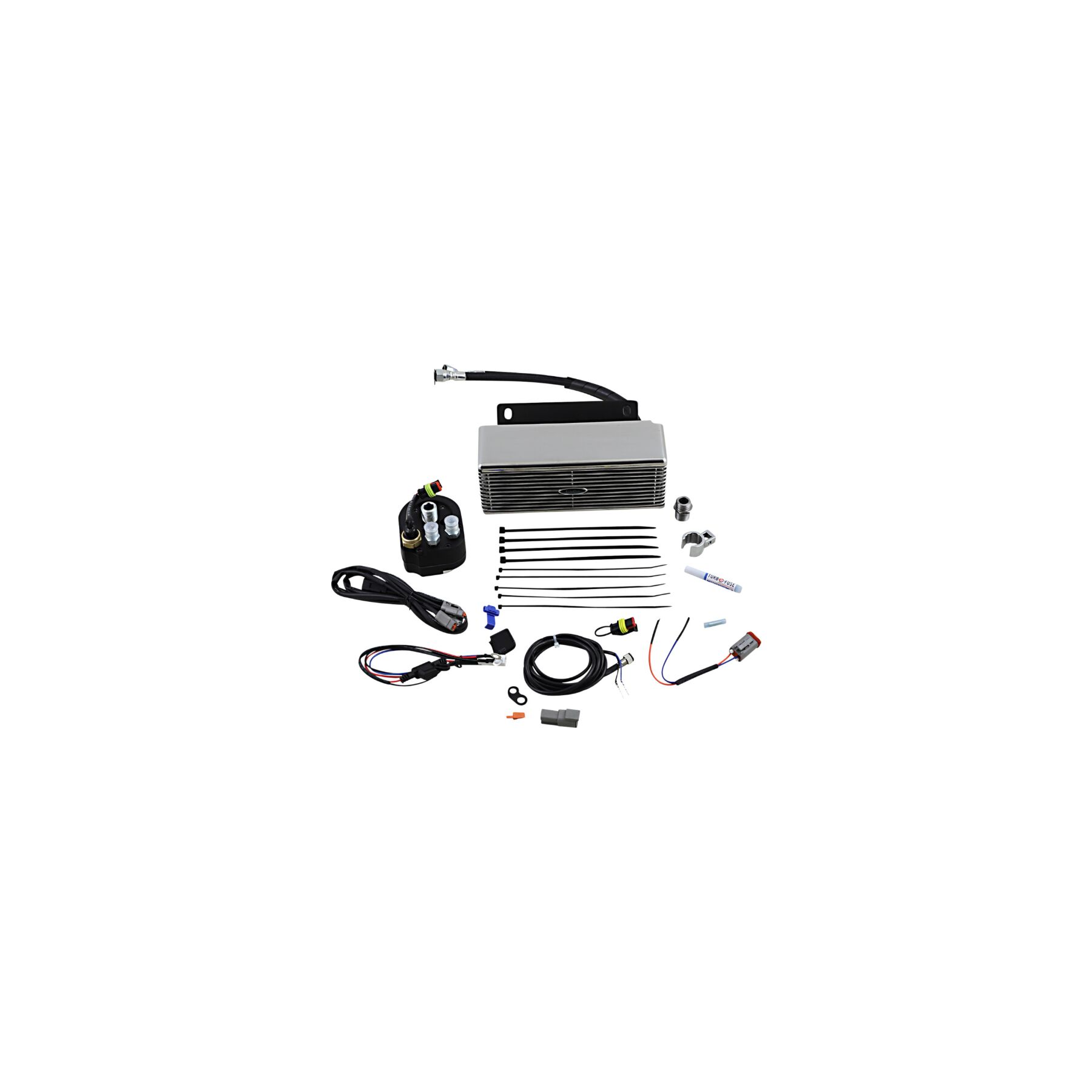 UltraCool Below Regulator Mount Oil Cooler Kit For Harley Touring With