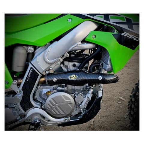 P3 Carbon Fiber Heat Shield Kawasaki KX250 / X 2021-2024