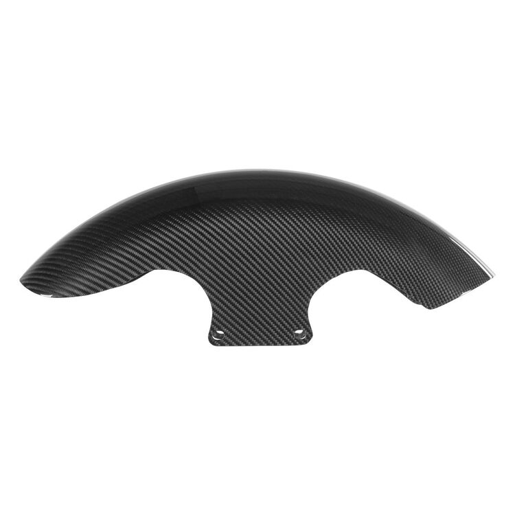HogWorkz 100% Carbon Fiber 21" Chopped Front Fender For Harley