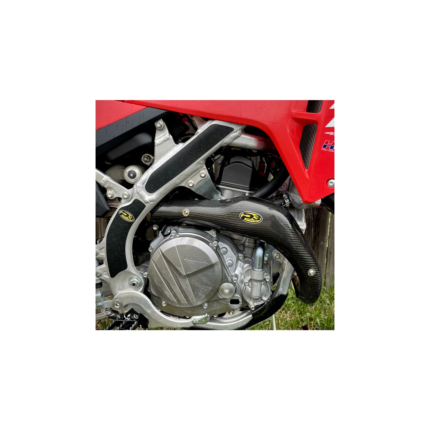 P3 Carbon Fiber MAXCoverage Heat Shield Honda CRF450R / CRF450RX 2025-