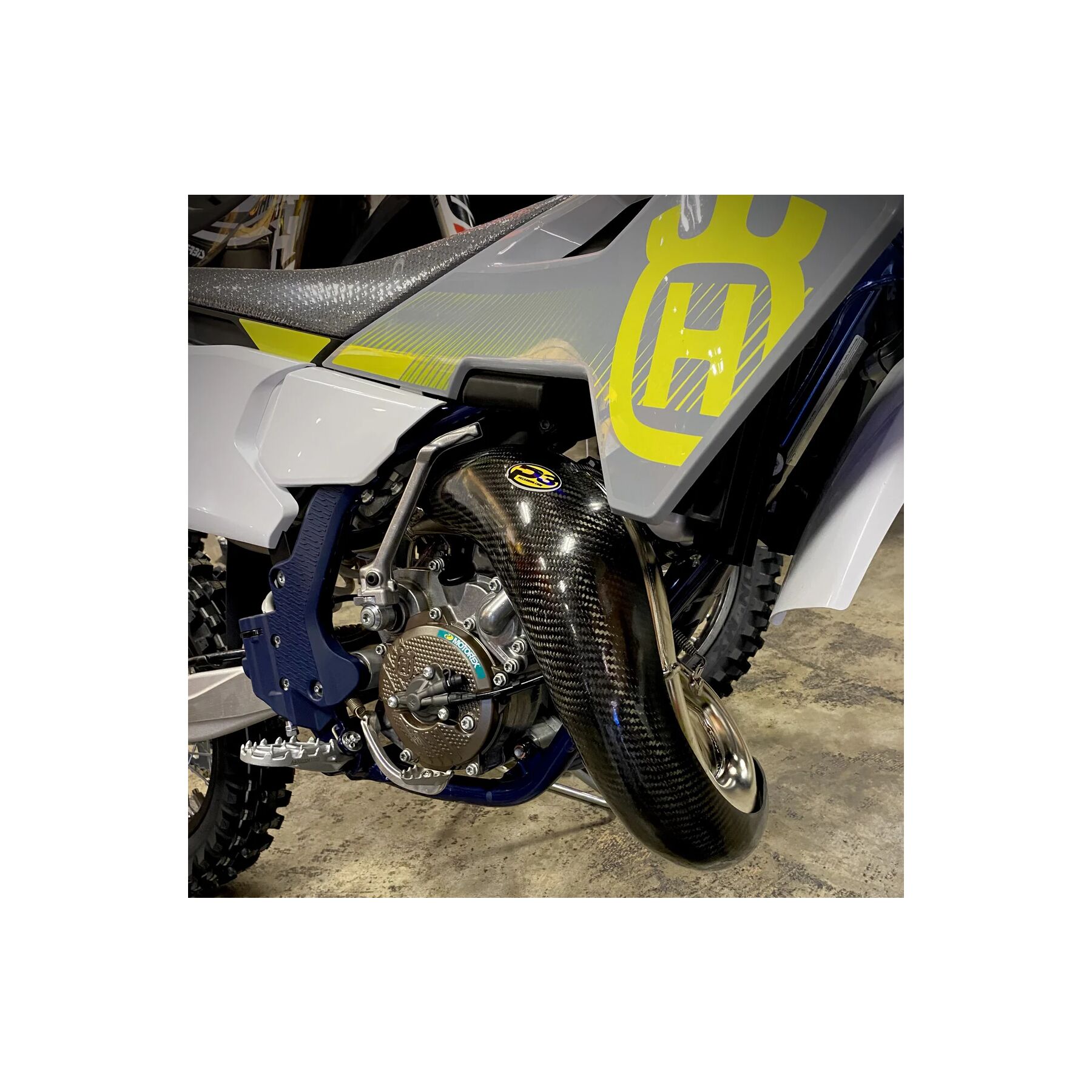 P3 Carbon Fiber Pipe Guard KTM / Husqvarna / Gas Gas 65cc 2024-2026