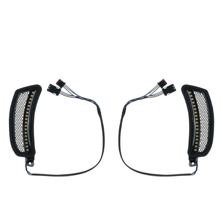 HogWorkz LED Turn Signal & DRL Vent Inserts For Harley Low Rider ST 2022-2026