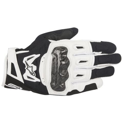 Alpinestars SMX-2 Air Carbon v2 Gloves Black/White / LG [Blemished - Very Good]