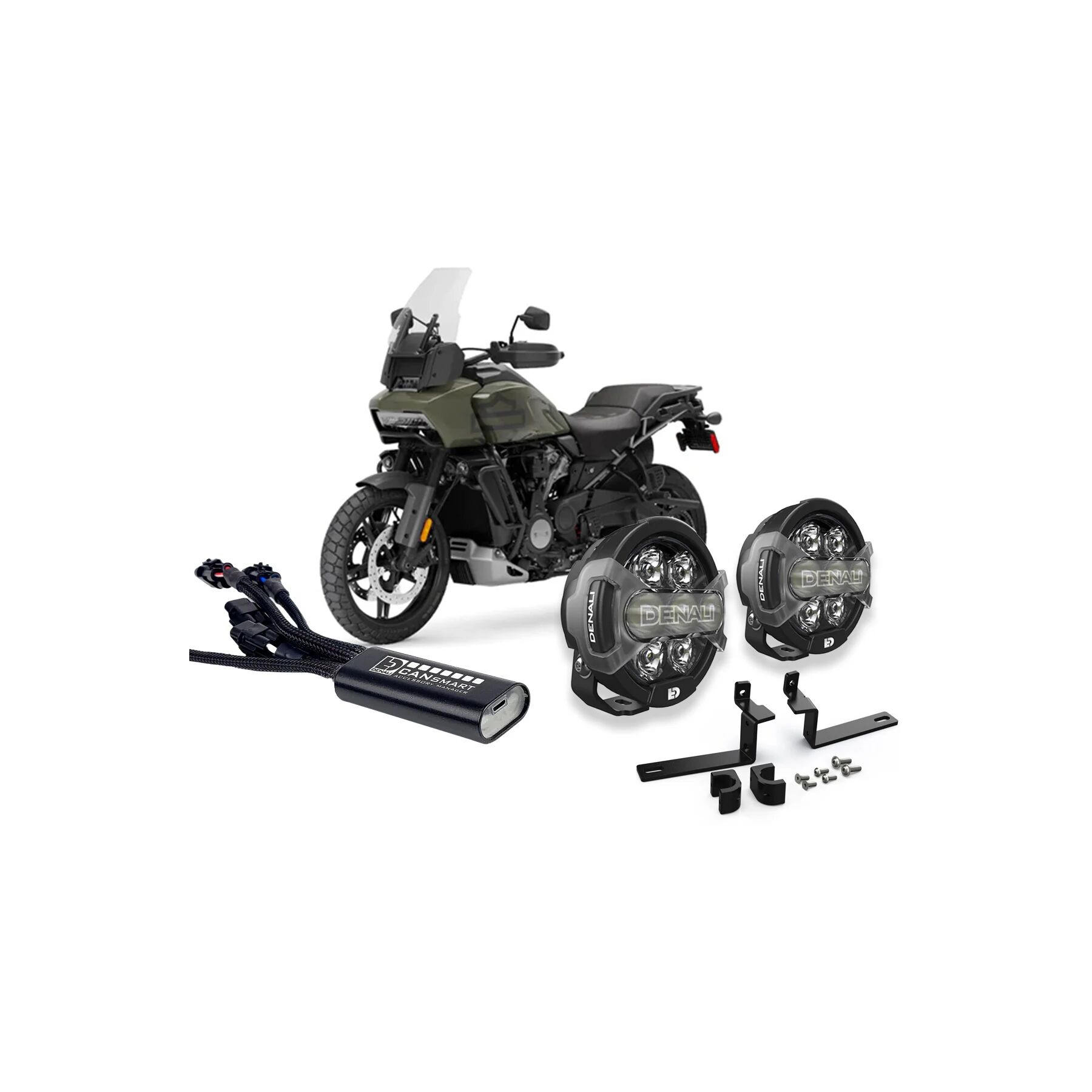 Denali D7 Pro CANsmart Lighting Bundle Harley Davidson Pan America 125