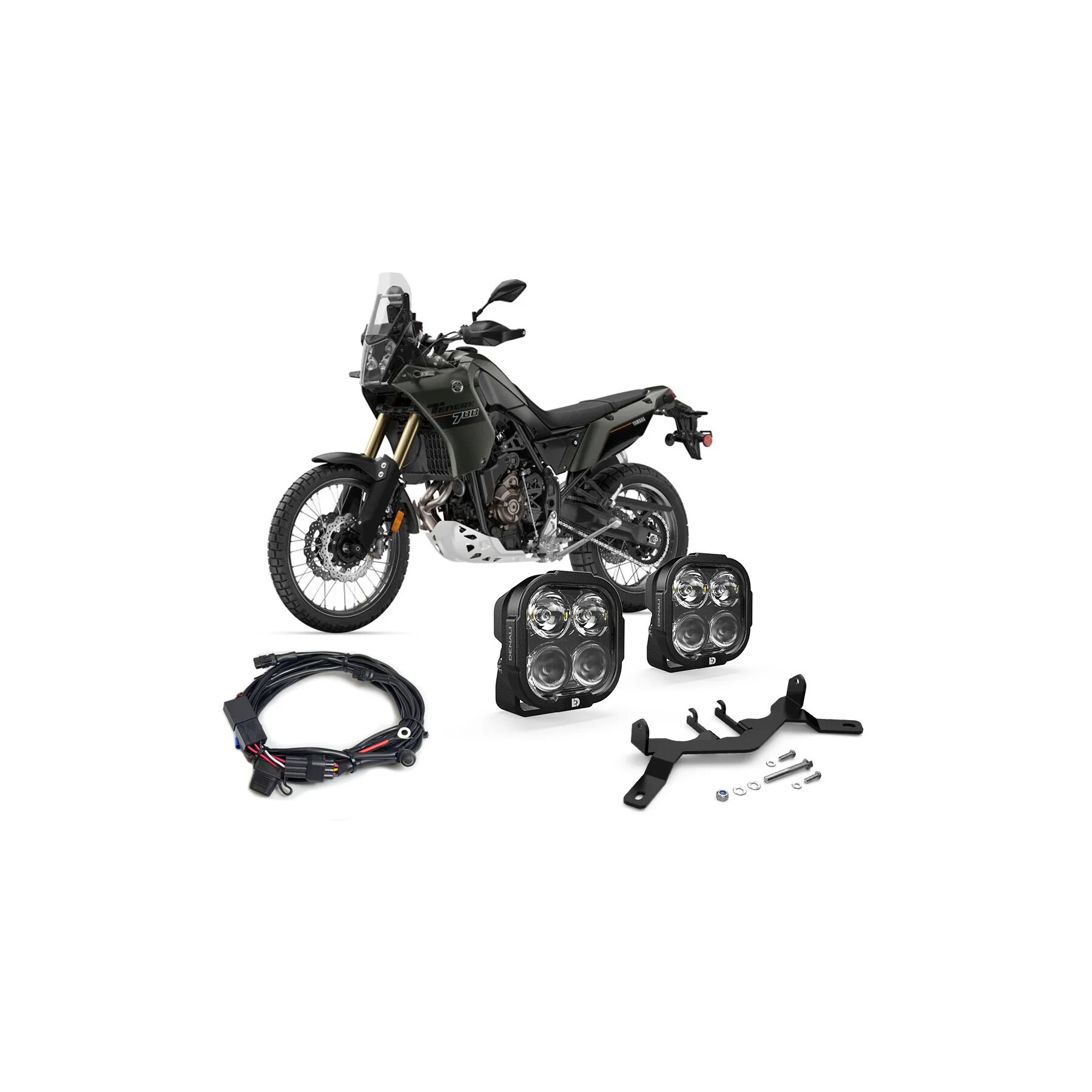 Denali DL4 Essential Lighting Bundle Yamaha Tenere 700 2021-2024