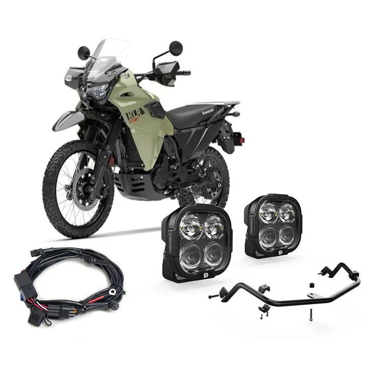 Denali DL4 Essential Lighting Bundle Kawasaki KLR650 / S 2022-2026