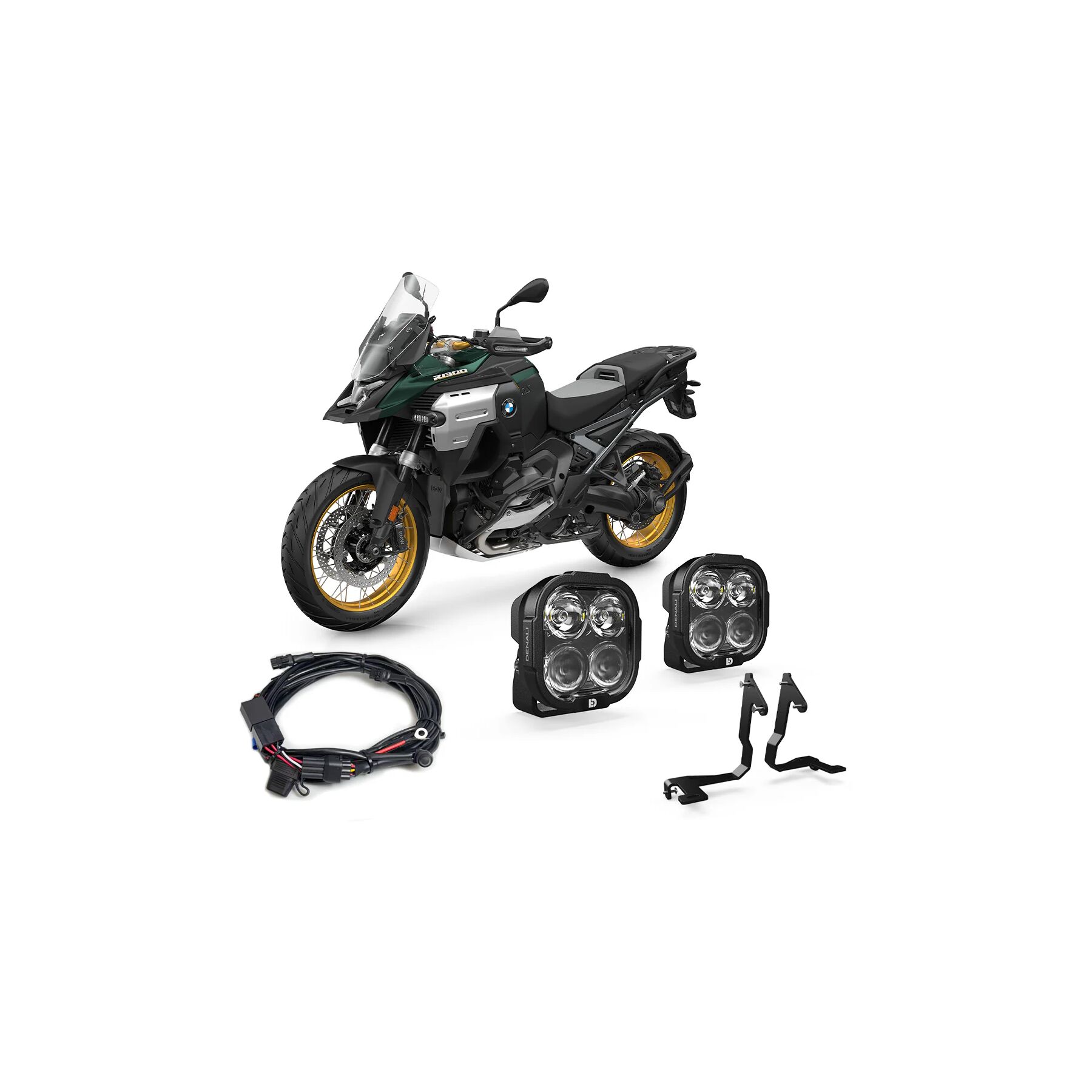 Denali DL4 Essential Lighting Bundle BMW R1300GS Adventure 2025-2026