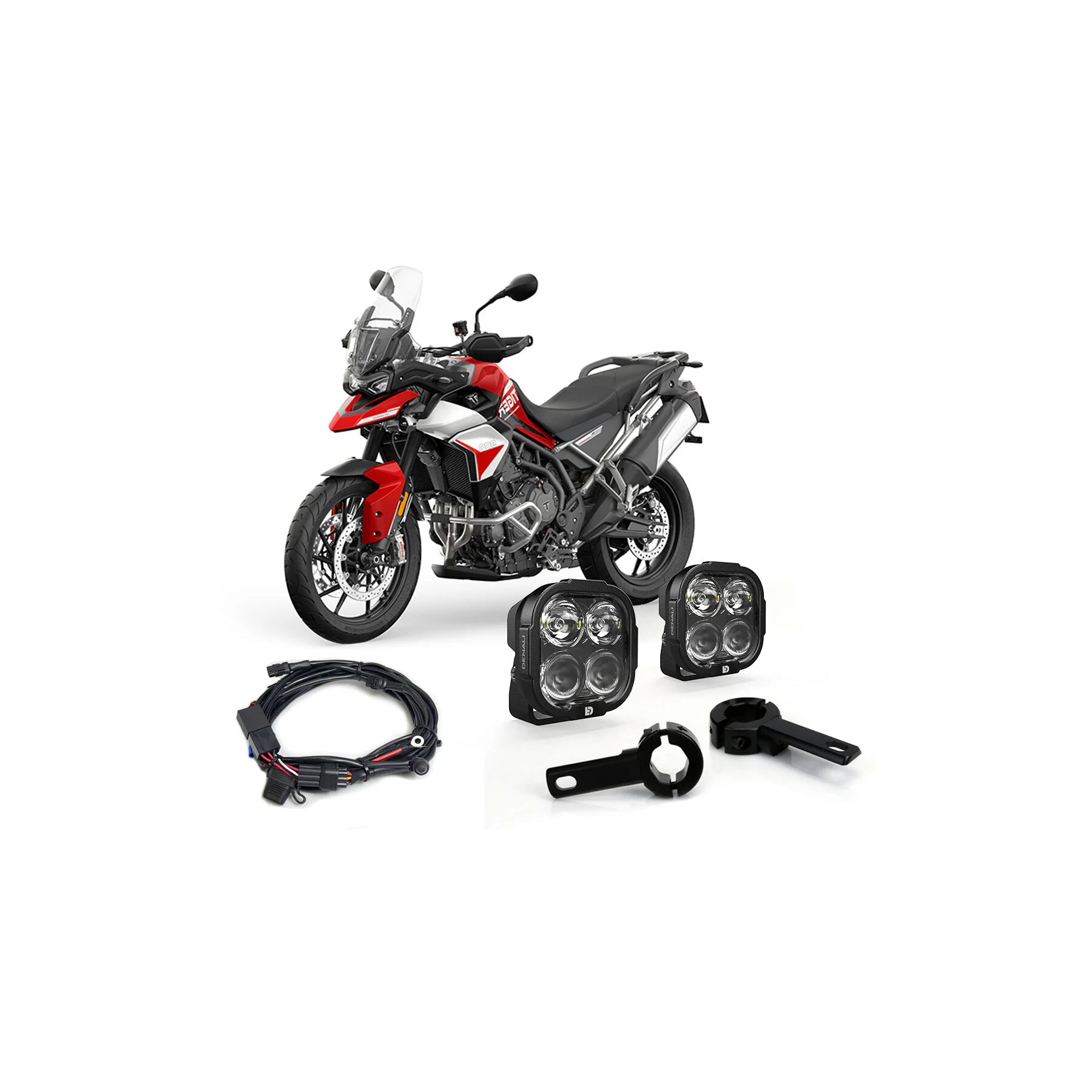 Denali DL4 Essential Lighting Bundle Triumph Tiger 900 GT / 1200 / GT 