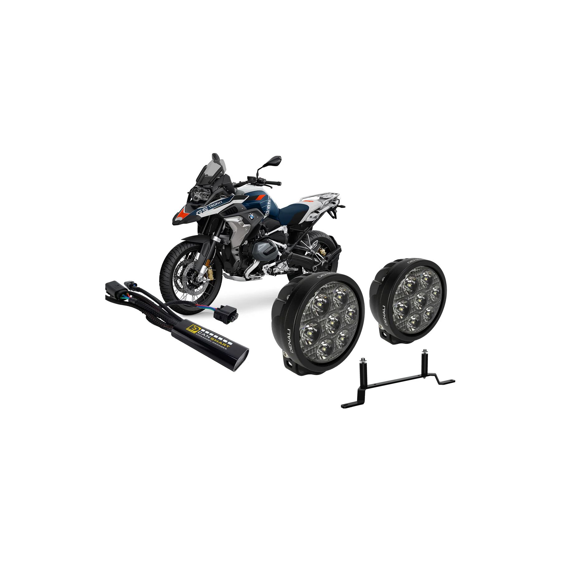 Denali D7 Pro CANsmart Lighting Bundle BMW R1250GS 2019-2024
