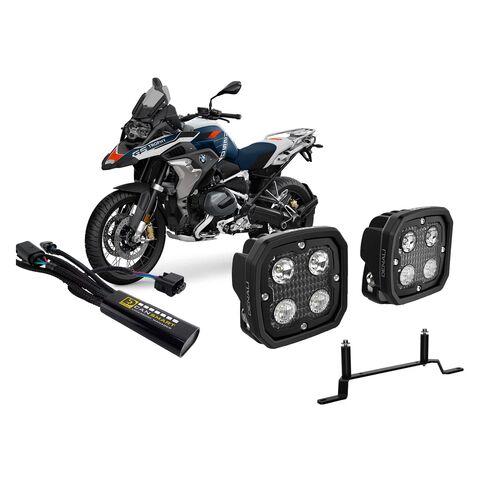 Denali D4 CANsmart Plug-N-Play LED Lighting Bundle BMW R1250GS 2019-2023