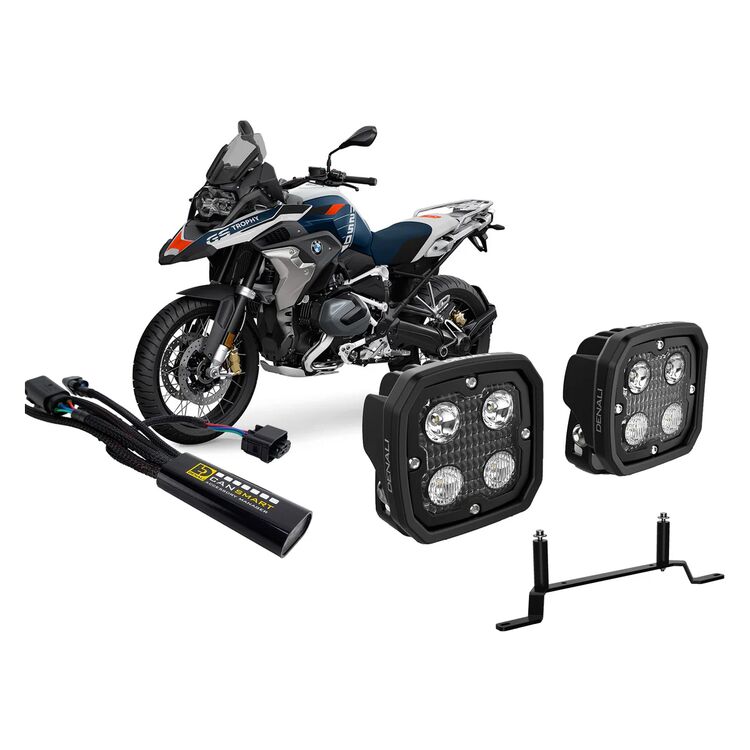 Denali D4 CANsmart Plug-N-Play LED Lighting Bundle BMW R1250GS 2019-2023