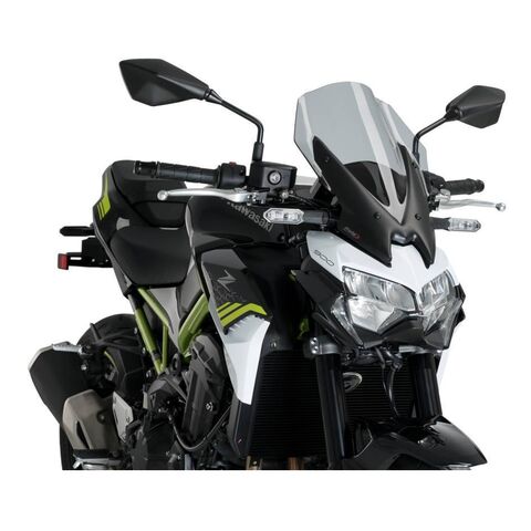 Puig Touring Naked New Generation Windscreen Kawasaki Z900 2020-2024 Black [Open Box]