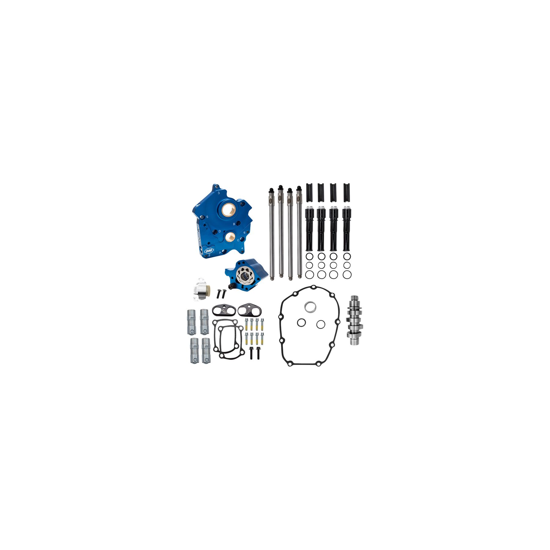 S&S Cycle 496 Cam Chest Kit For Harley Twin Cooled Milwaukee-Eight 201