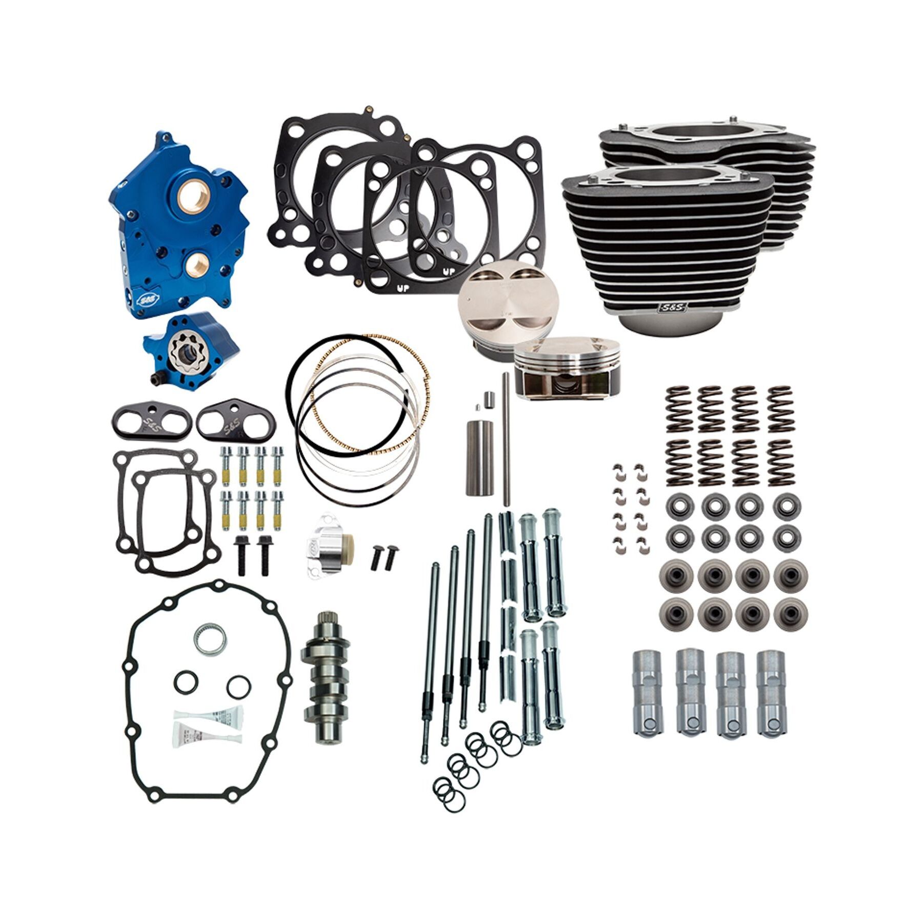 S&S Cycle Power Package For Harley Twin Water Cooled 107 Milwaukee-Eig