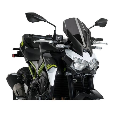 Puig Touring Naked New Generation Windscreen Kawasaki Z900 2020-2024 Dark Smoke [Open Box]