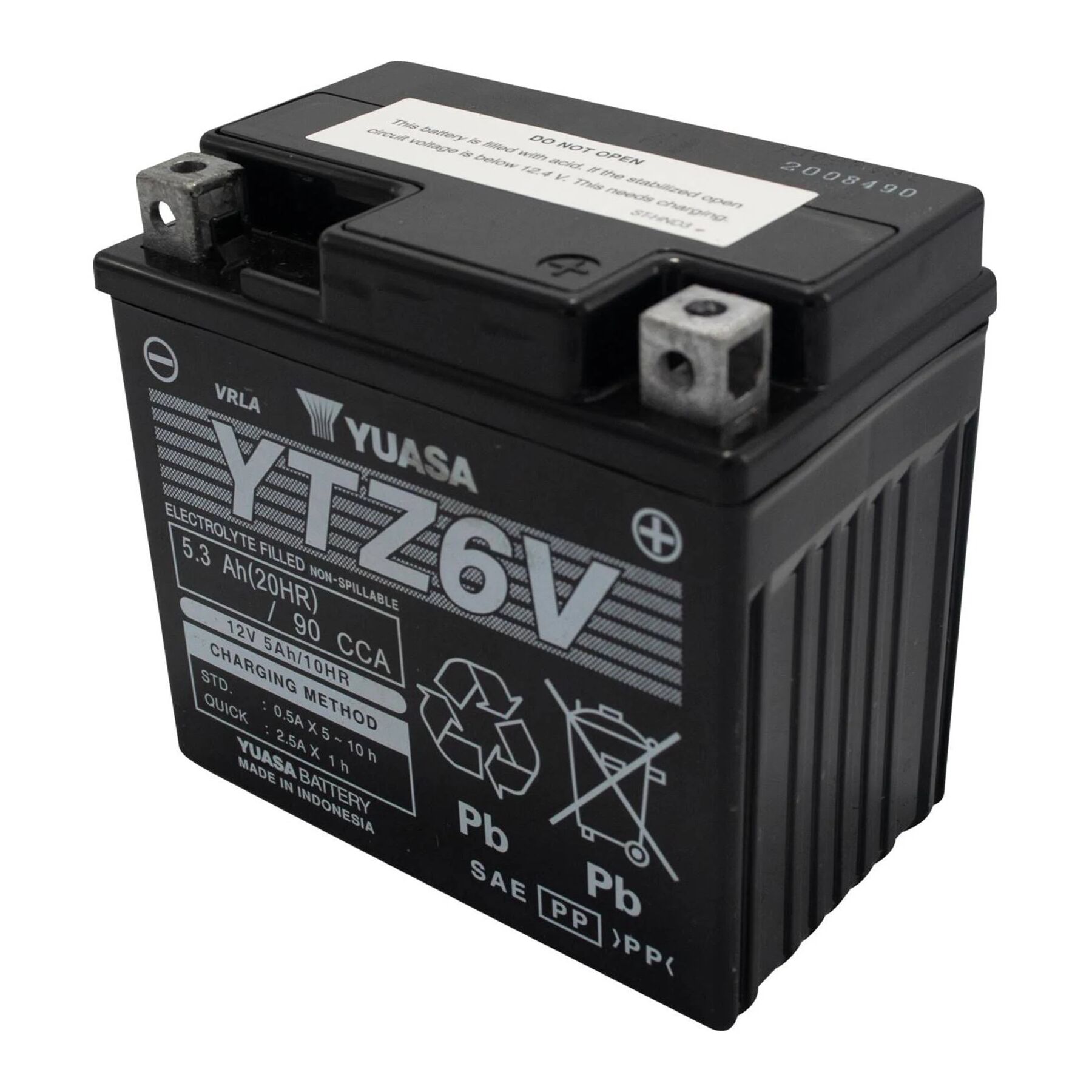 Yuasa YTZ6V Factory Activated AGM Battery