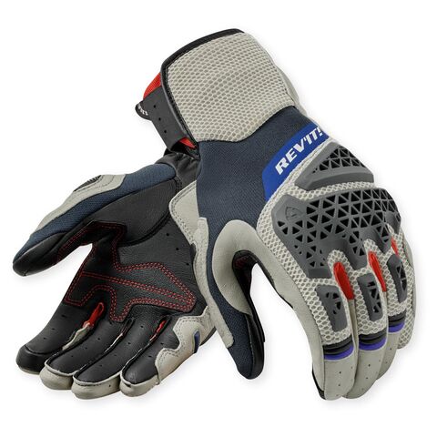 REV'IT! Sand 5 Gloves Silver/Red / MD [Open Box]