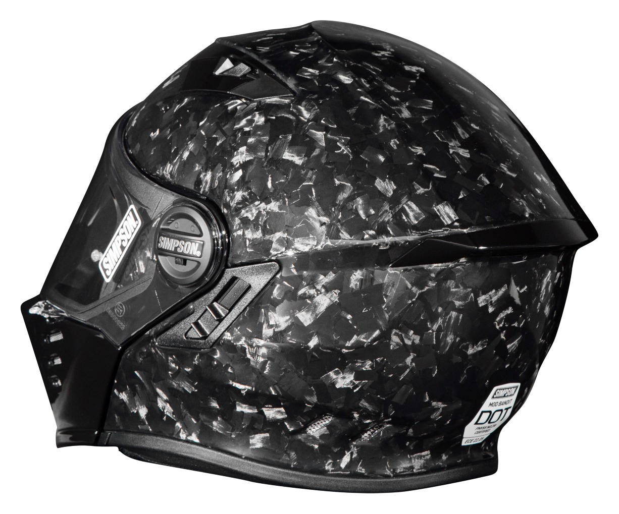Simpson Mod Bandit Forged Carbon Helmet - RevZilla