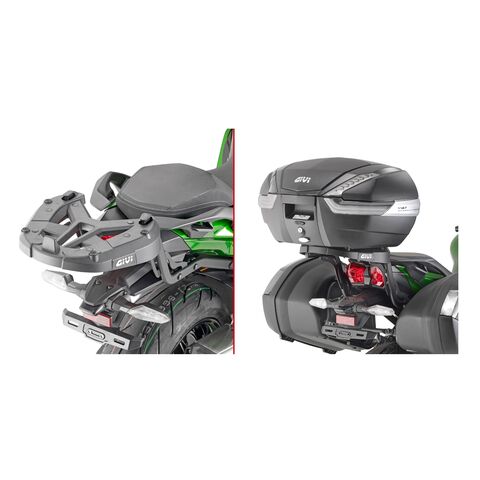 Givi 4123FZ Top Case Rack Kawasaki H2 SX / SE+ 2018-2026 Black [Blemished - Very Good]