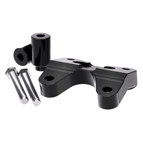 Kraus Veloci Riser Pullback Plate For Harley Street Glide 2023-2026 Black Anodized [Previously Installed]