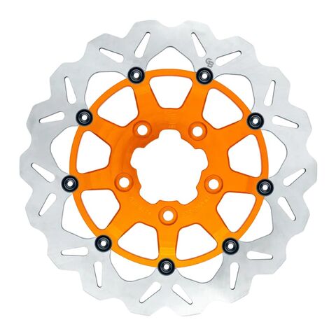 GBrakes 330mm Floating Wave Rotor For Harley 2000-2026 Orange [Blemished - Very Good]