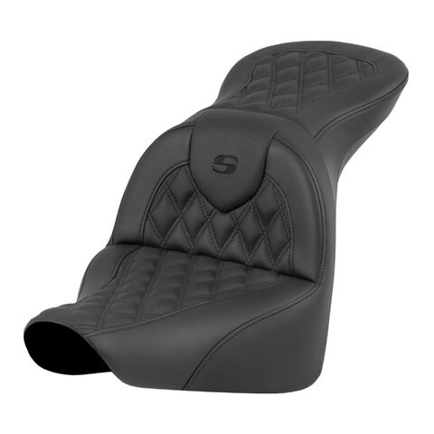 Saddlemen Roadsofa LS Lattice Stitch 2-Up Seat For Harley FLFB / FXBR 2018-2026 Without Backrest [Open Box]