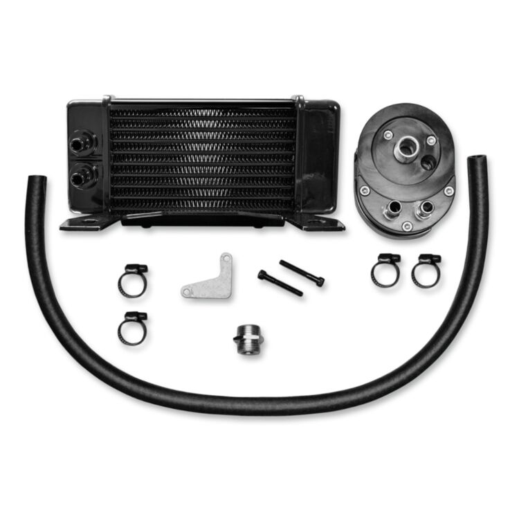 Jagg Oil Coolers 10-Row Low Mount Oil Cooler Kit For Harley Touring 1984-2008