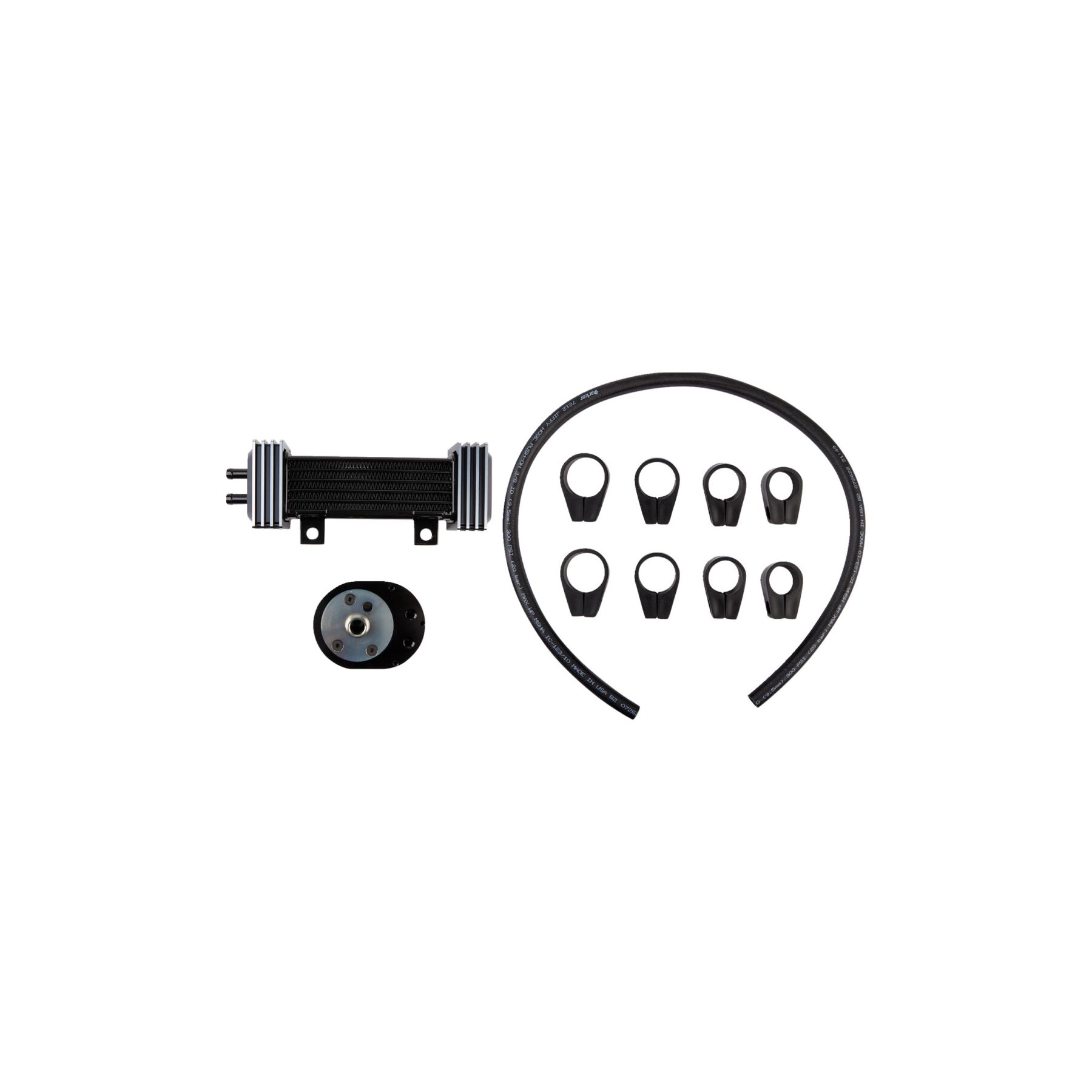 Jagg Oil Coolers Vertical Frame Mount Oil Cooler Kit For Harley 1986-2