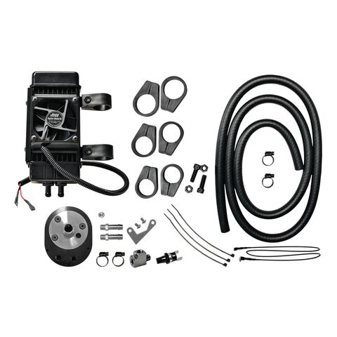Jagg Oil Coolers Fan-Assisted Vertical Oil Cooler Kit For Harley 1986-2017