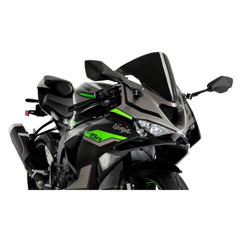 Puig R-Racer Windscreen Kawasaki Ninja ZX-6R ZX636 2024-2026 Black [Previously Installed]