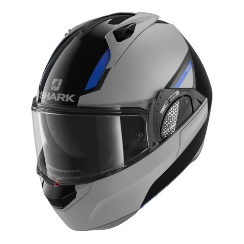 Shark EVO GT SEAN Helmet Matte Grey/Black/Blue / LG [Blemished - Very Good]