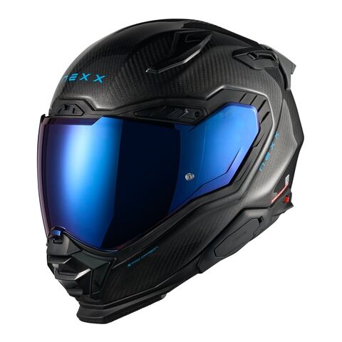 Nexx X.WST3 Zero Pro Carbon Glaze Edition Helmet Glaze Carbon/Ice Blue / XL [Open Box] Glaze Carbon/I... [Open Box]