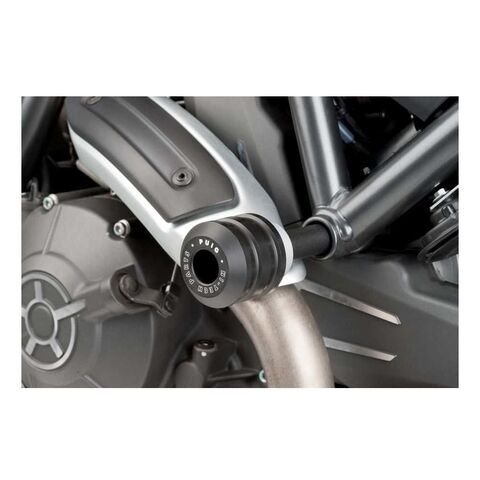Puig Vintage Frame Sliders Ducati Scrambler 2015-2025 Black [Previously Installed]