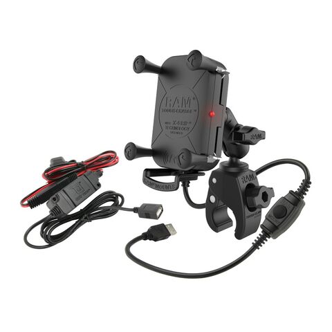 RAM Mounts Tough Claw X-Grip Mount With Wireless Charging Black [Previously Installed]