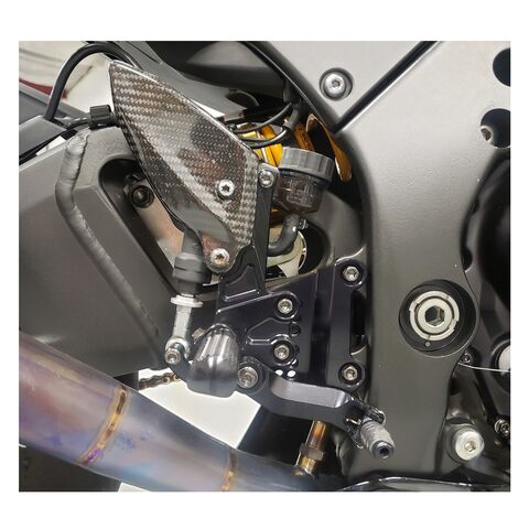 Graves Works Rearsets Kawasaki ZX10R / ZX10RR 2016-2025 Black [Previously Installed]