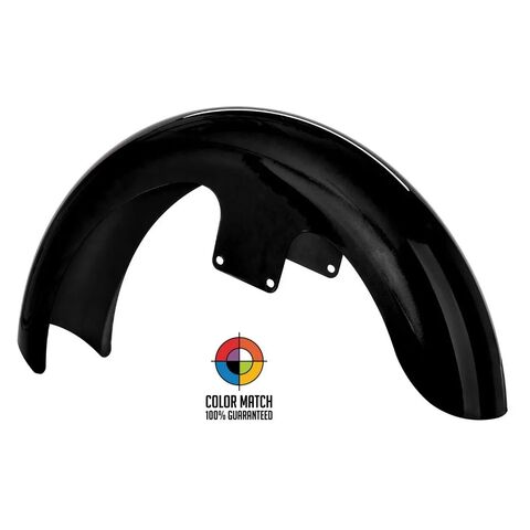HogWorkz OE Color Matched 21" Wrapped Front Fender For Harley Touring 2014-2025 Vivid Black [Open Box]