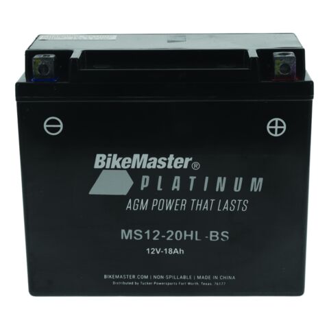 BikeMaster MS12-20HL-BS Platinum AGM Battery
